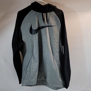 Nike XL Dri-Fit black gray hoodie